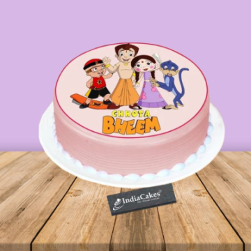 Chota Bheem n Friend Photo Cake