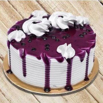 Eggless Classic Blueberry Cake Half Kg