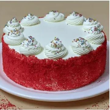 Eggless Classic Red Velvet Cake Half Kgs