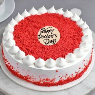 Eggless Doc Day Red Velvet Cake Half Kg