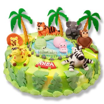 5 Kg Jungle Theme Cake 