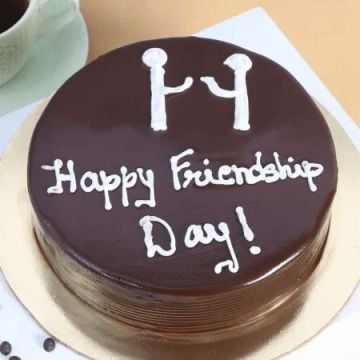 Eggless Friendship Day Chocolate Truffle Cake Half Kg