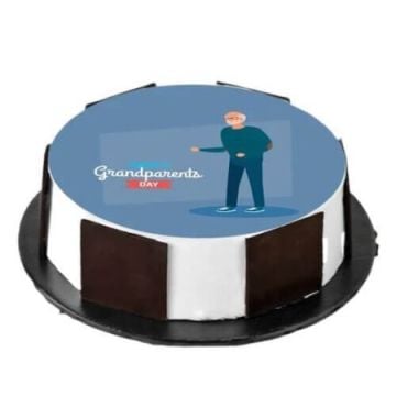 Eggless Grandad Photo Cake Half Kg