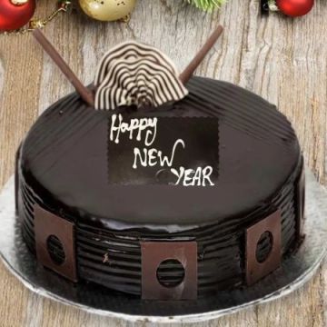 Happy New Year Chocolate Cake