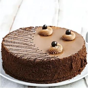 Eggless Round Coffee Cream Cake Half Kg