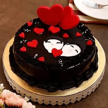 Eggless Sweet Love Truffle Cake 1 Kg