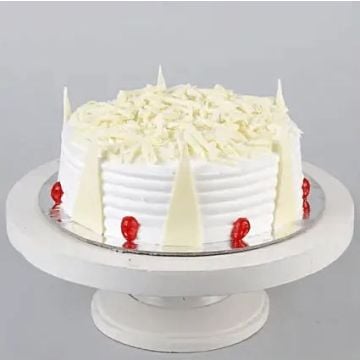 Eggless Tempting White Forest Cake Half Kgs