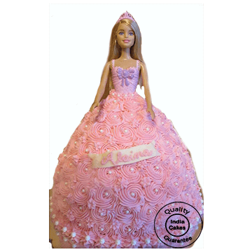 Barbie Doll Cake_2 | 50% OFF | Order Online Delivery @ 349/- Sameday | IndiaCakes