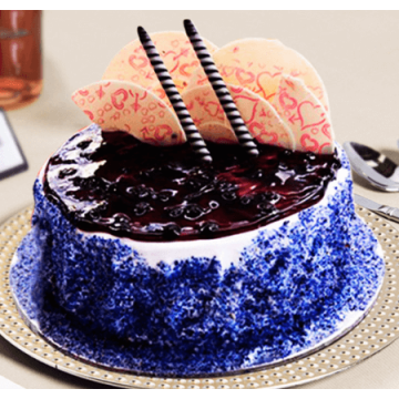 Blueberry Jelly Cake Half Kg