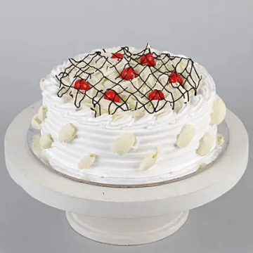 Delicious White Forest Cake Half Kgs