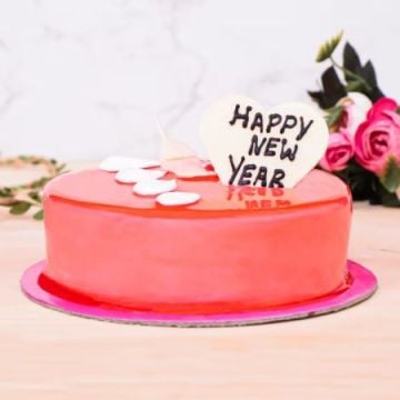 Glossy New Year Cake