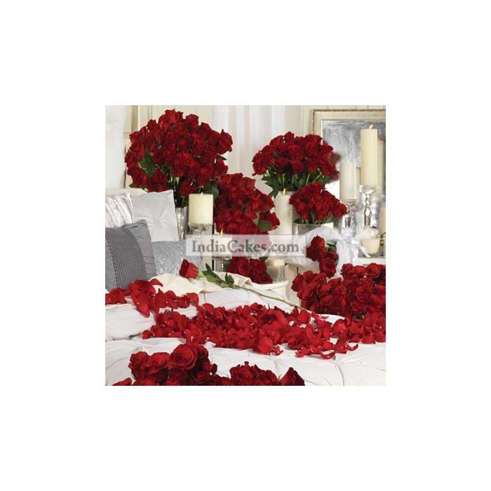 Room Full Of 500 Red Roses