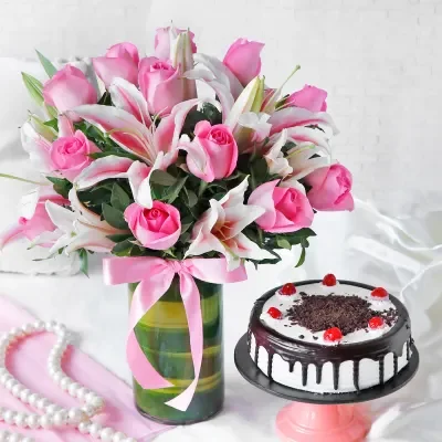 Cake and Flowers