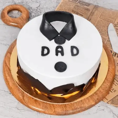 Classic Shirt Theme Chocolate Cake For Dad