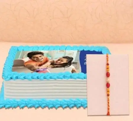 Rakhi with Half Kg Photo Cake