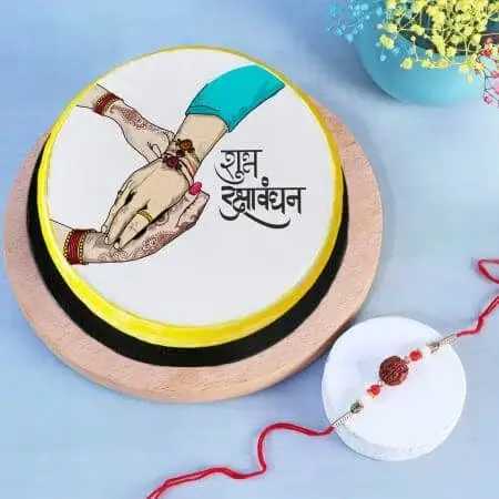 Rakhi with Rakshabandhan Special Poster Cake Half Kg